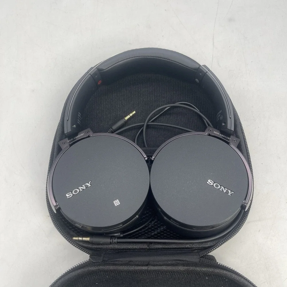 SONY MDR-XB950BT Bass Boost Bluetooth Wireless Headphones Over-Ear Tested Works